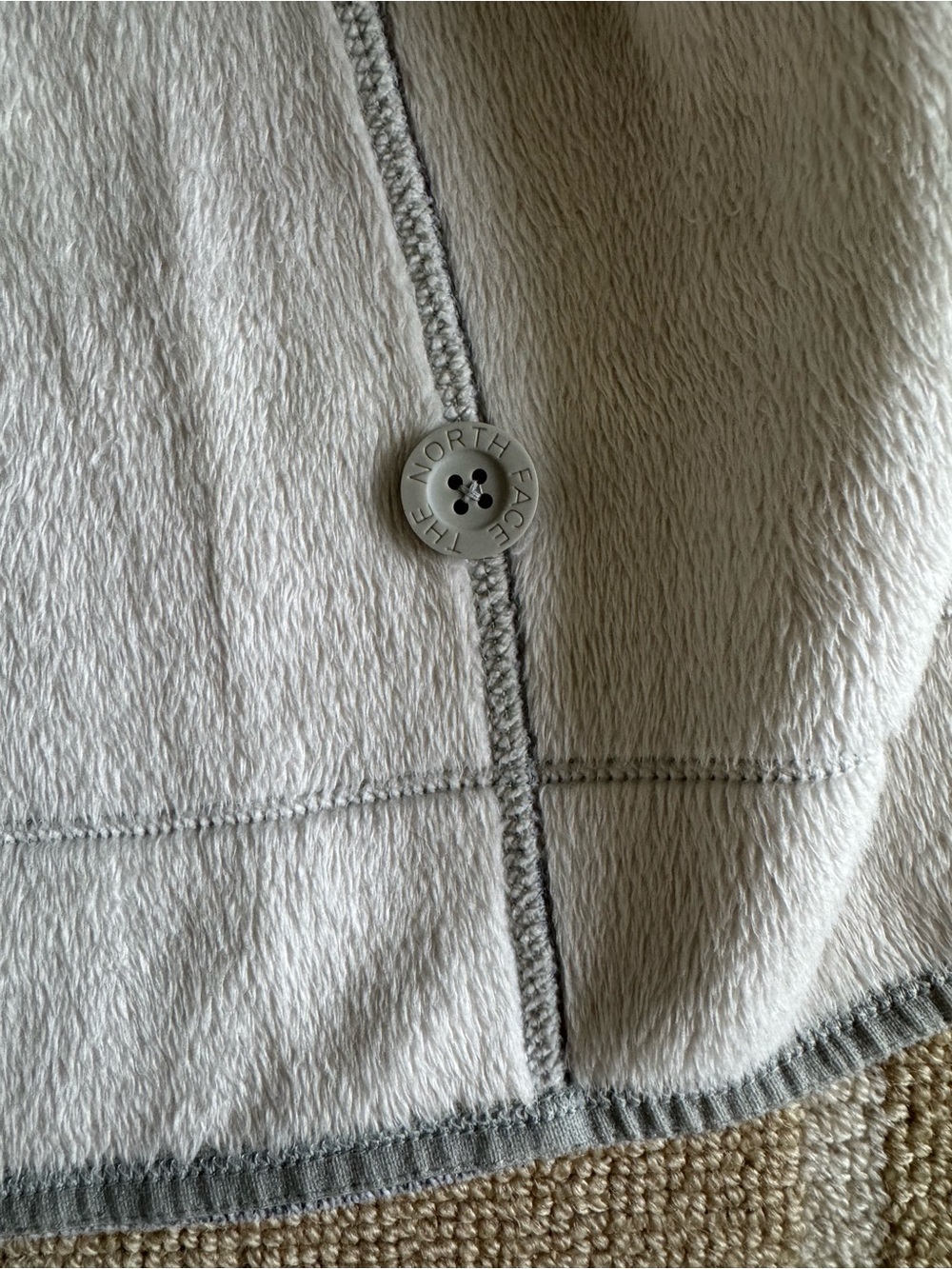 The North Face Sherpa Lined Hooded Fleece Jacket Outdoor Heather Gray Medium - Picture 6 of 17